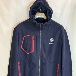 NWOT Ralph Lauren RLX Performance Full Zip Hooded Jacket for Men - Black -  XXL